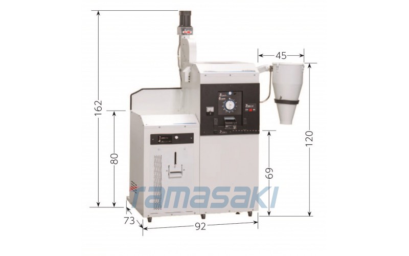 日本制造KANRYU玉崎現貨供應 SR3770RD商用去石大米拋光機 320公斤/1小時