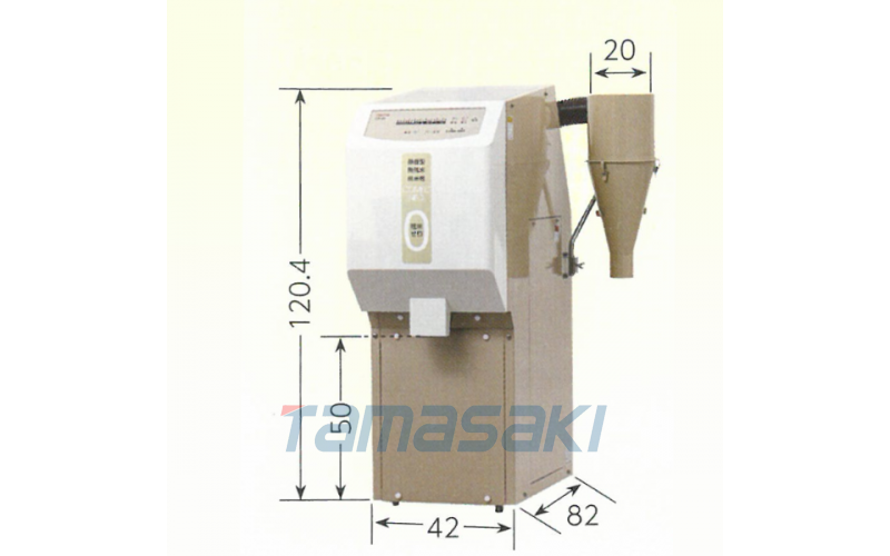 KANRYU玉崎現貨 CA-50商用去石大米拋光機 42×82×120.4厘米/160公斤